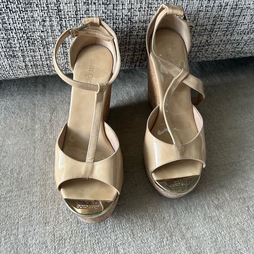 Jimmy CHOO cork wedges